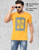 Cotton Blend Printed Half Sleeves Mens Round Neck T-Shirt