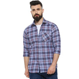 Campus Sutra Cotton Blend Checkered Full Sleeves Casual Shirt