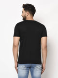 Cotton Blend Printed Half Sleeves Mens Round Neck T-Shirt