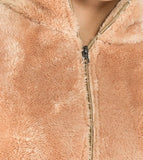 Women's Wool Hoodie Sherpa Sweatshirt
